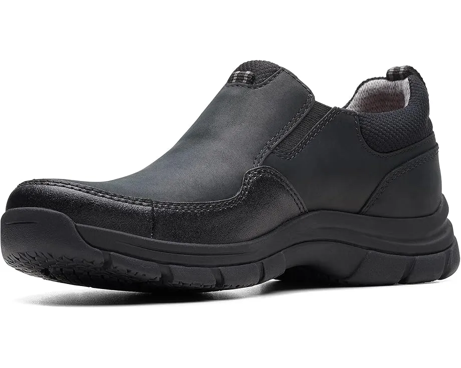 Водонепроницаемые кроссовки Clarks Walpath Step с кожаным верхом и квадратным каблуком
