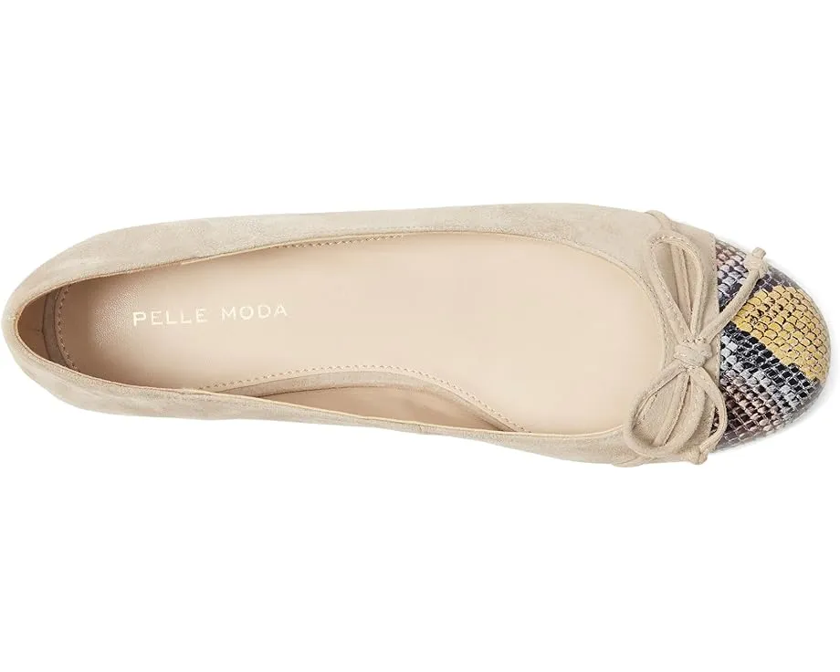Pelle Moda Saida балетки с принтом змеи и бантом