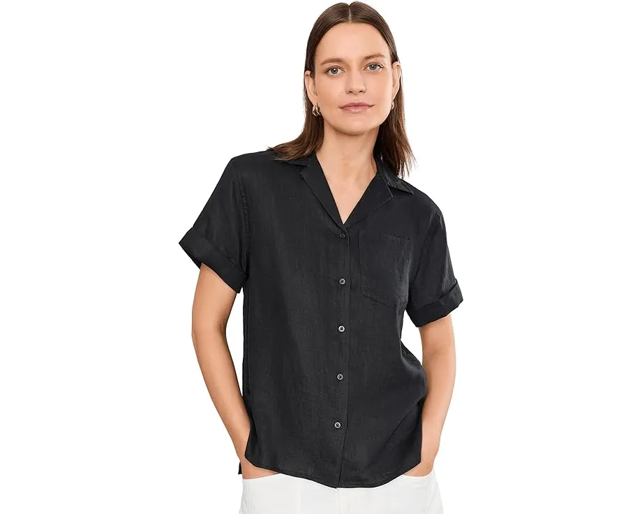 Льняная рубашка Linen Short Sleeve Camp Shirt от Lauren Ralph Lauren