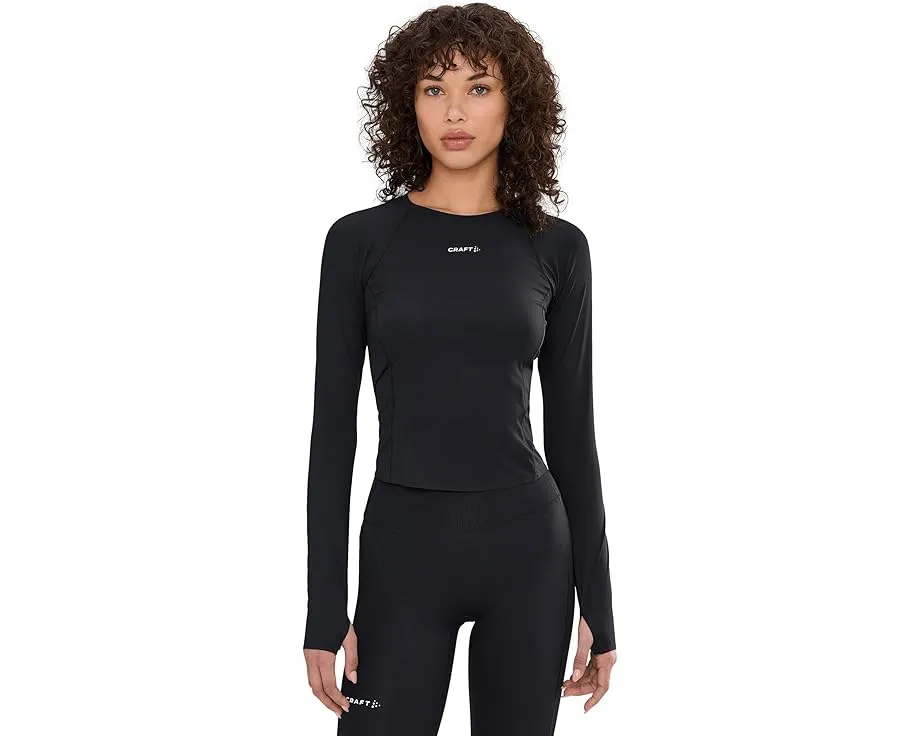 Лонгслив Craft Hypervent Tight Long Sleeve облегающий с отверстиями для больших пальцев