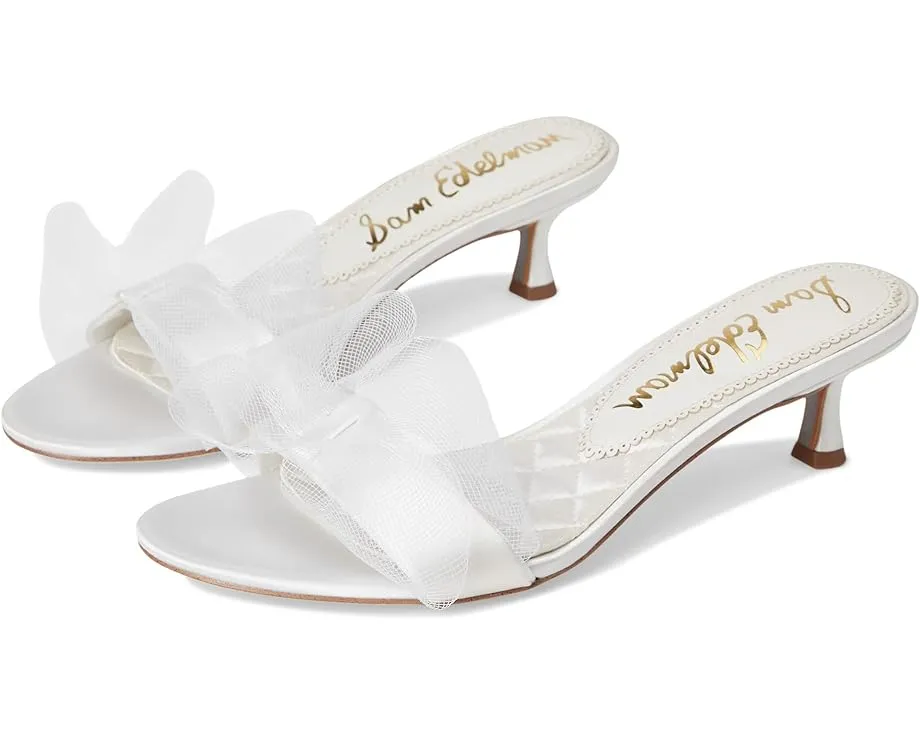 Сандалии Sam Edelman Corrie на небольшом каблуке с бантом из тюля и миндалевидным носком