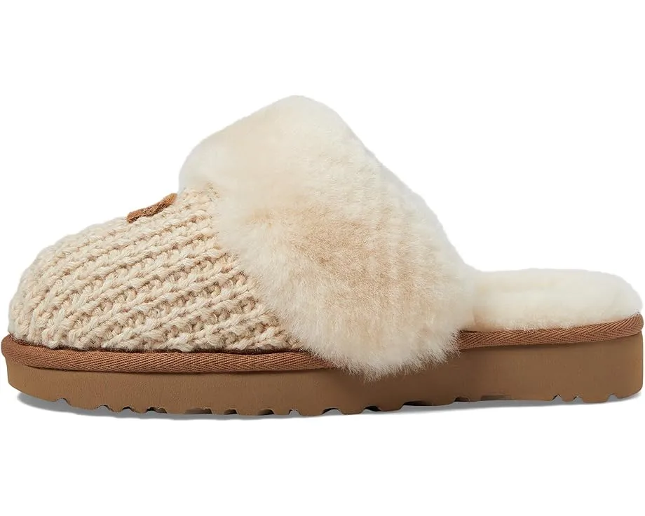 Домашние тапочки UGG Cozy Knit из шерсти и овчины с резиновыми вставками
