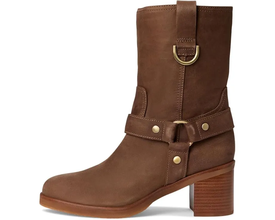 Ботинки Donald Pliner Riegal до середины икры из мягкой замши с ремешками и устойчивым каблуком