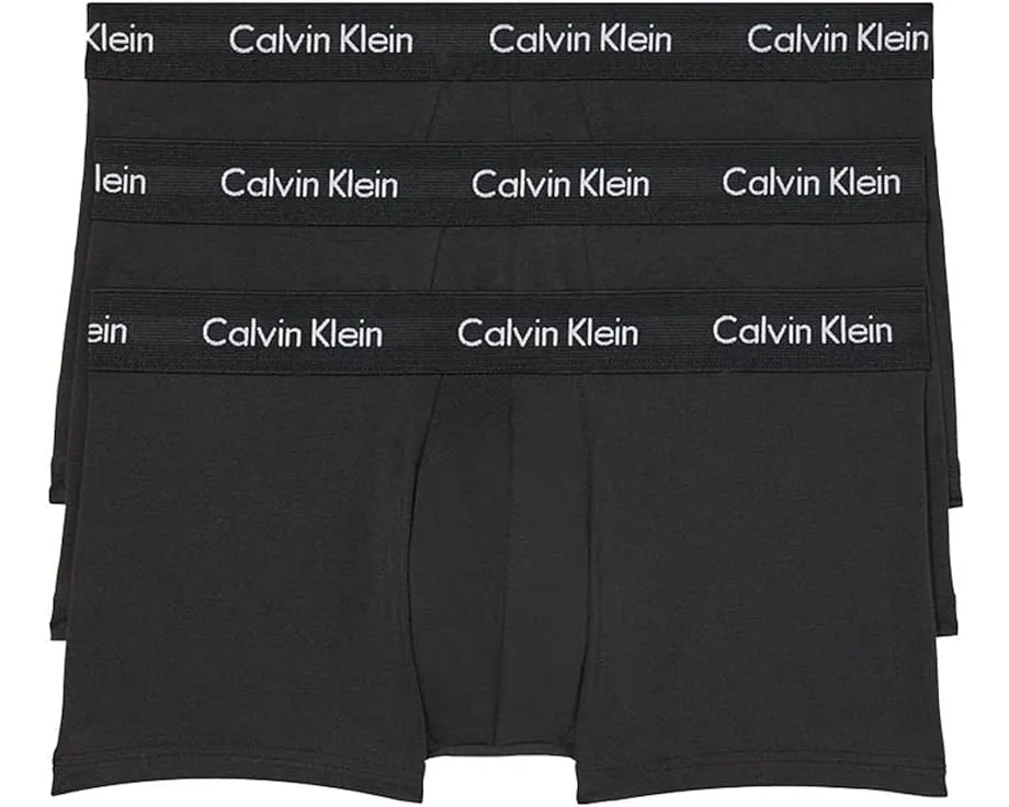 Calvin Klein Трусы-боксеры Cotton Stretch Low Rise 3 шт с контурной поддержкой