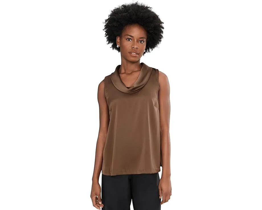 Блузка Vince Camuto без рукавов с капюшоном и прямым подолом