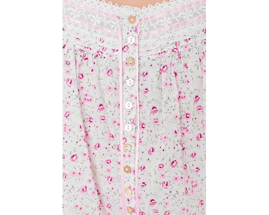 Eileen West ночное платье из батиста с короткими рукавами