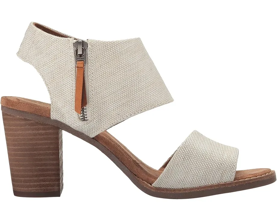 Босоножки TOMS Majorca с вырезами на мягкой кожаной подкладке и каблуком 3 дюйма (7.62 см)