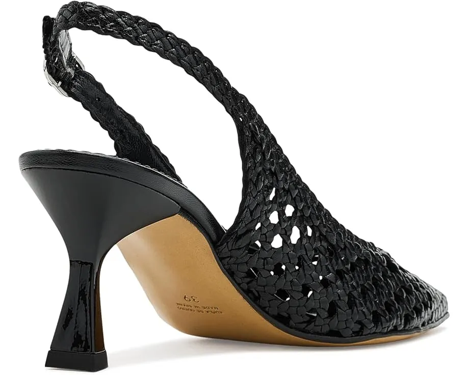 Туфли-лодочки Pump с плетеной кожей и застежкой-пряжкой La Canadienne