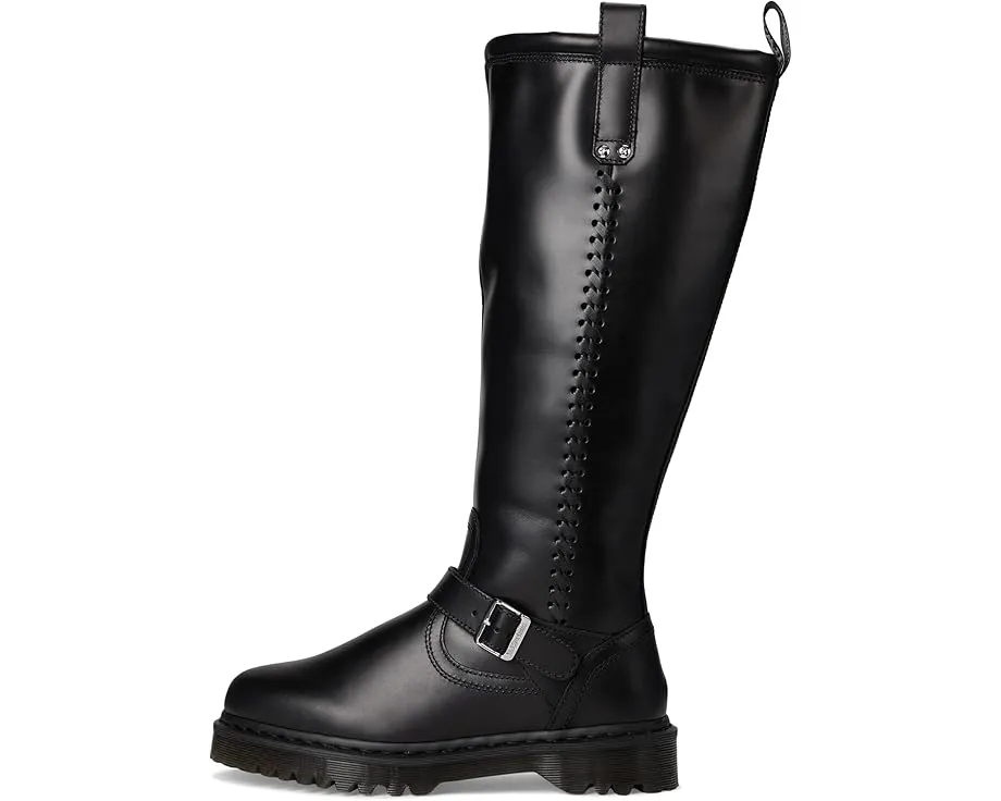 Высокие ботинки Dr. Martens Anistone до колена из состаренной кожи