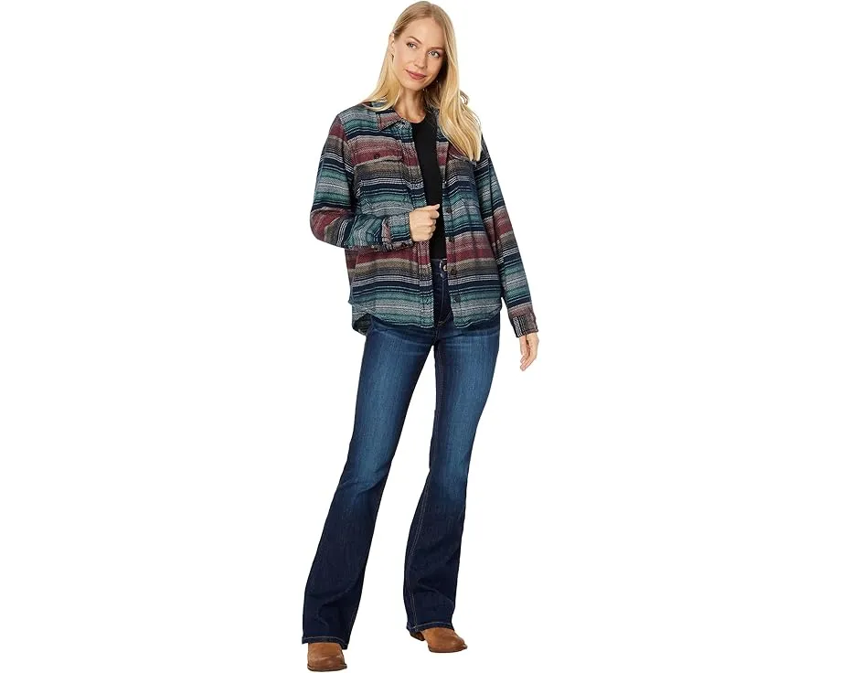 Ariat Real High-Rise джинсы Ballary Bootcut с клешем и переработанным полиэстером