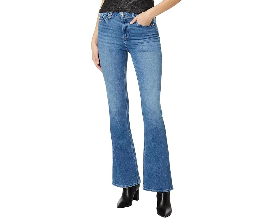 Джинсы Paige High-Rise Laurel Canyon 32 дюйма с эффектом поношенности