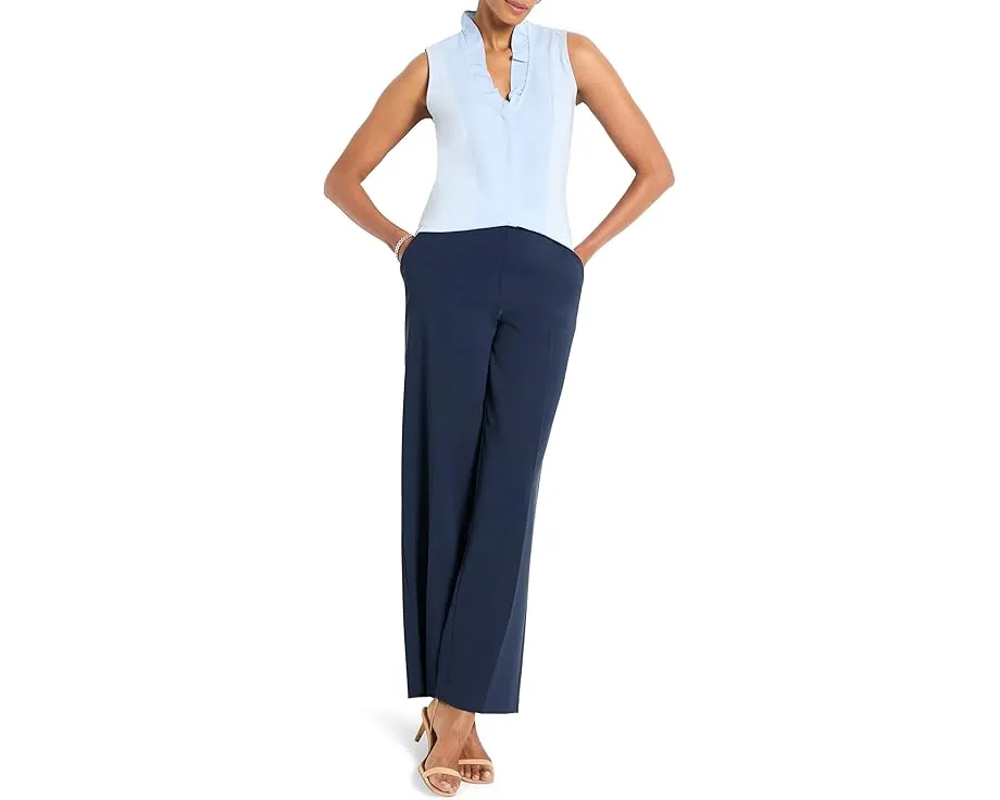 NIC+ZOE Petite Ruffled Around топ с рюшами по горловине