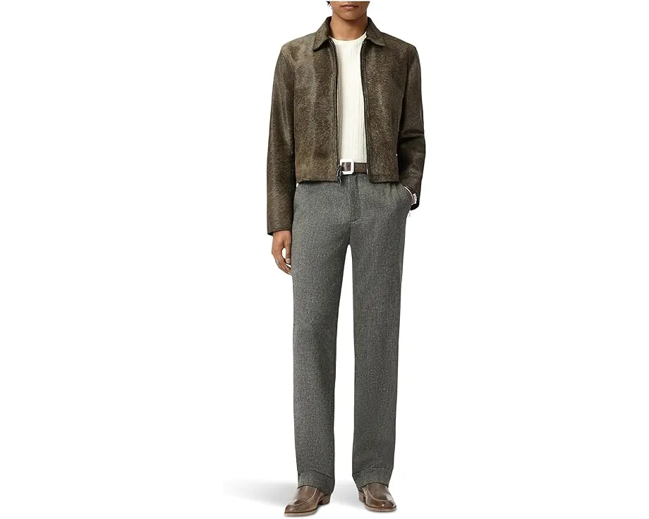 Футболка John Varvatos Brasse Crew с эффектом кос и вышитым логотипом