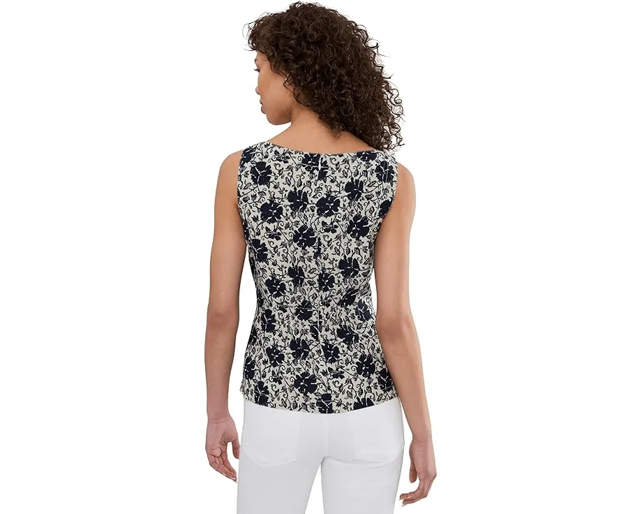 Топ Madewell New Boatneck Side Cinch Shell с лодочкой и цветочным принтом Estero L