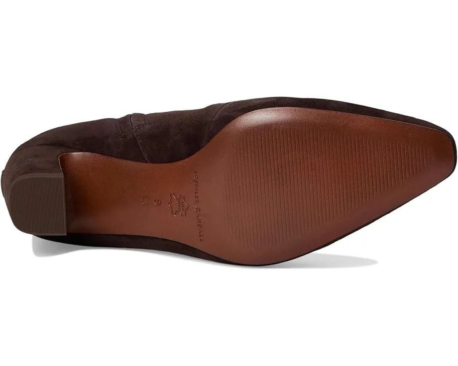 Ботильоны Doria Kicked Heel Ankle Boots на каблуке из эластичной замши Loeffler Randall