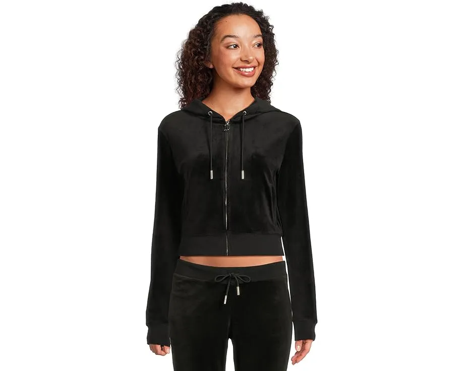 Толстовка Juicy Couture Ombre Hotfix Classic с капюшоном и стразовым логотипом