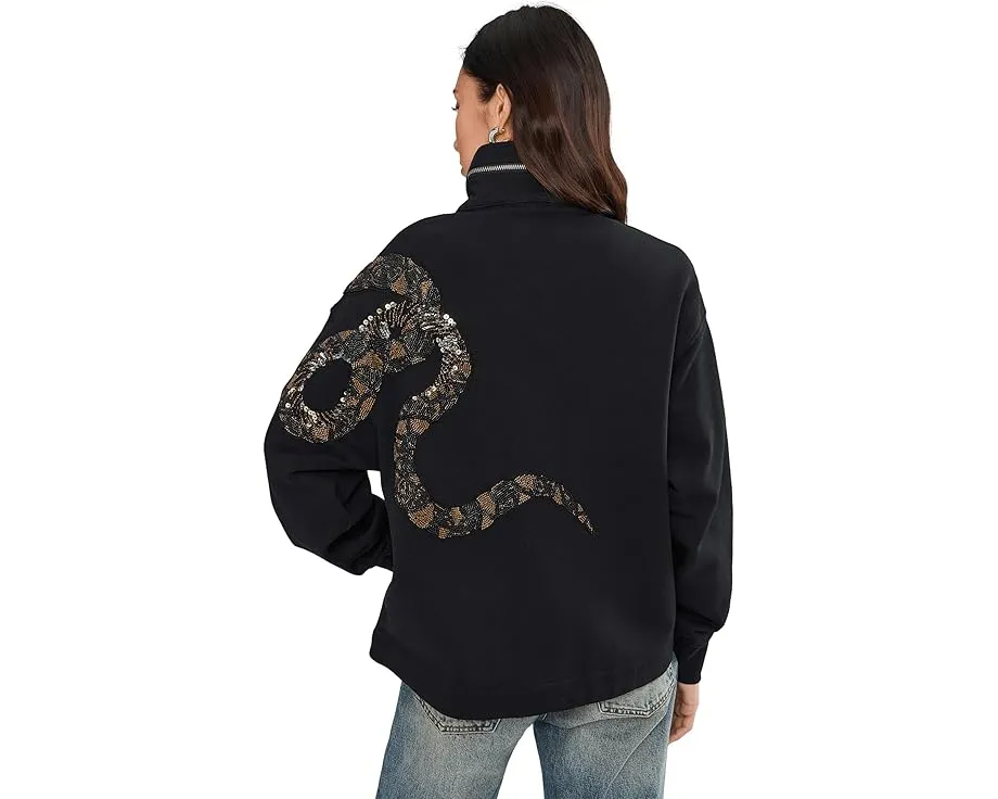 Куртка Ouros Clarie от AllSaints с воротником воронкой и карманами на пуговицах