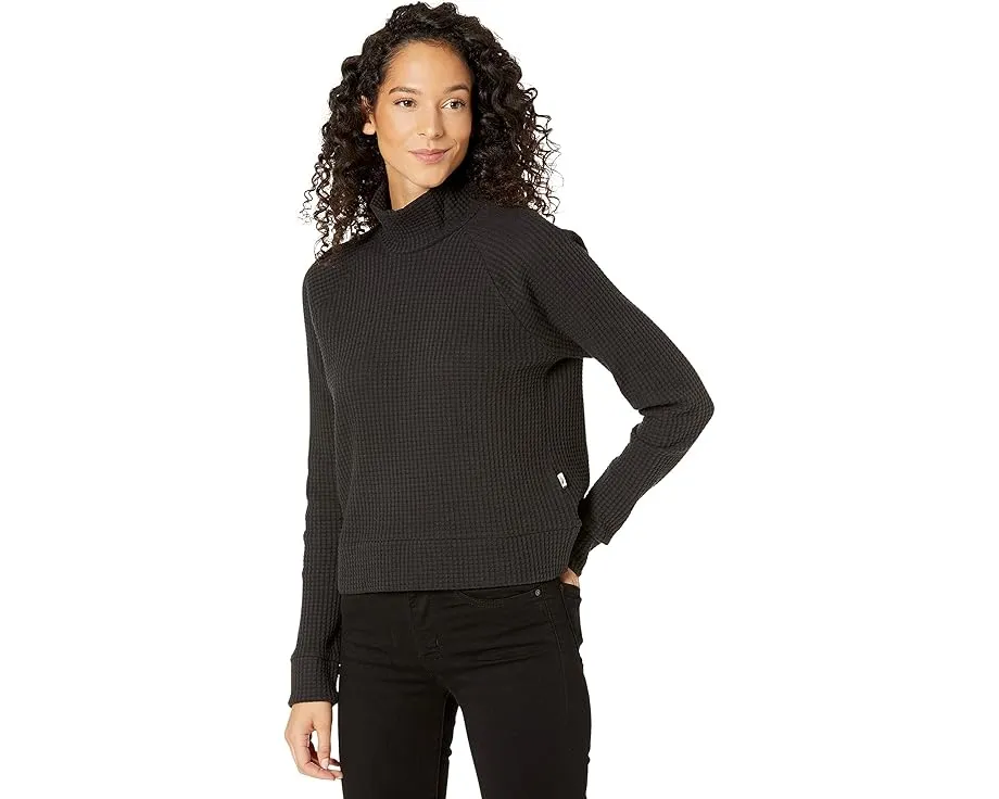 Свитер The North Face Long Sleeve Mock Neck Chabot из хлопка с резинками