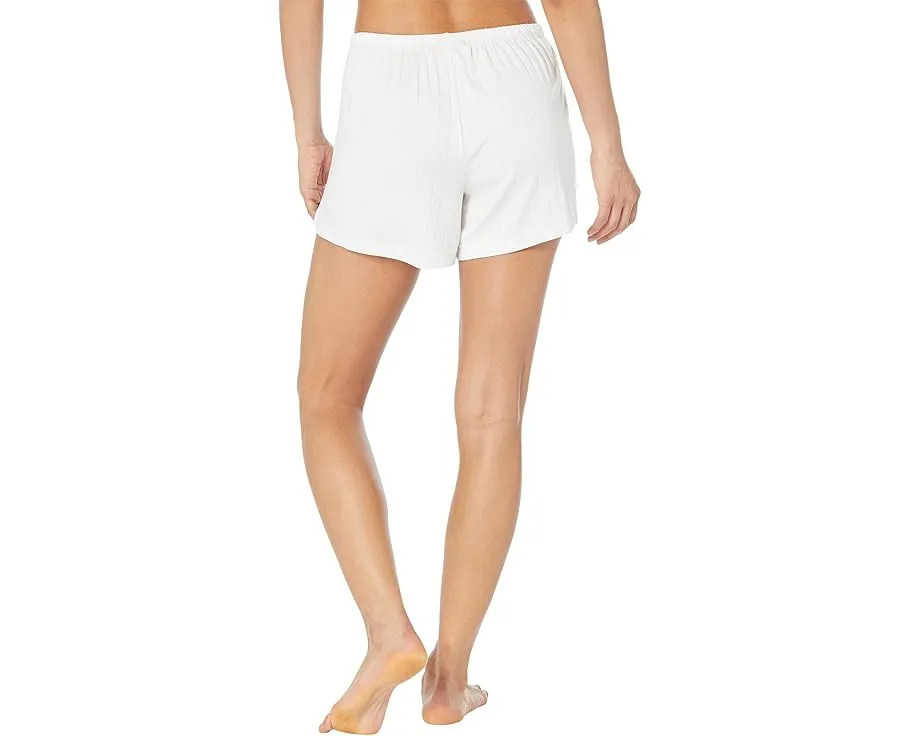 Пижамный комплект Eberjey Gisele Rib Relaxed с шортами и карманом