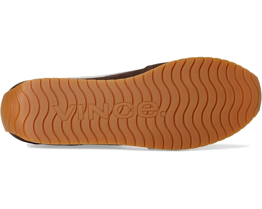 Кроссовки Vince Oasis Runner из замши с волнообразным рисунком подошвы