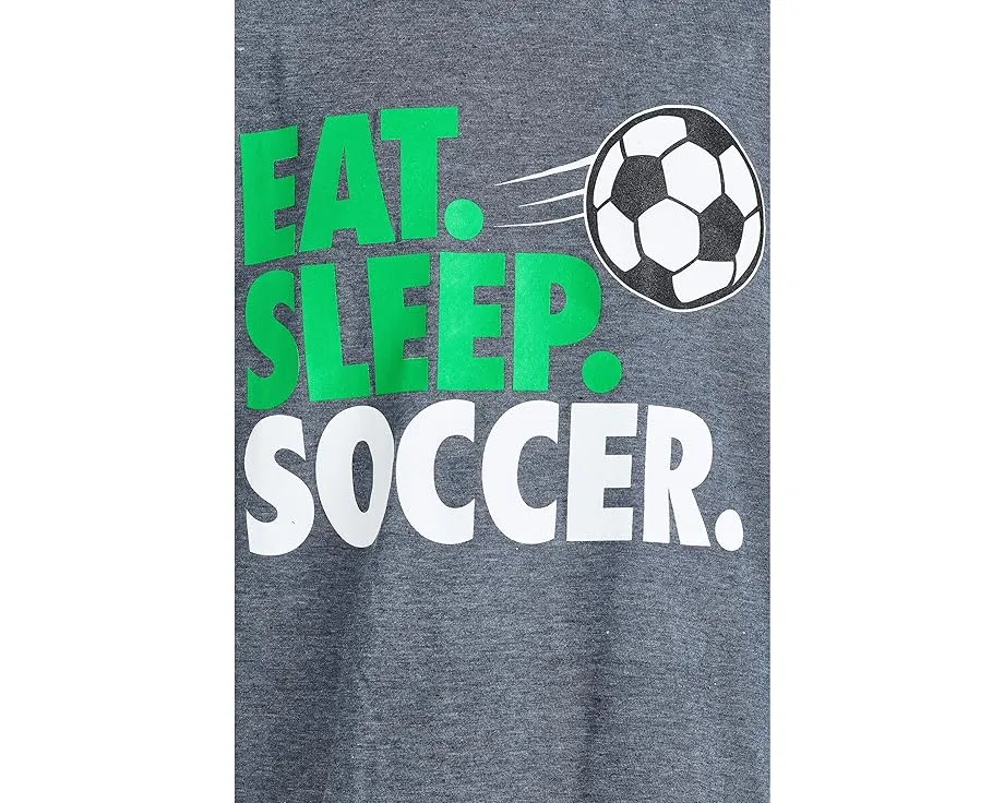 Футболка ChalkTalk SPORTS Kids Soccer CTS ProBlend™ с принтом Eat Sleep Soccer