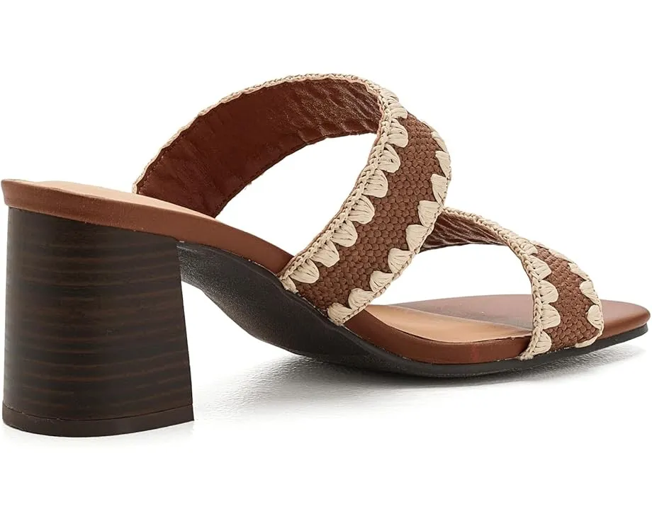 Сандалии Hattie от Seychelles с двухцветным верхом и квадратным носком