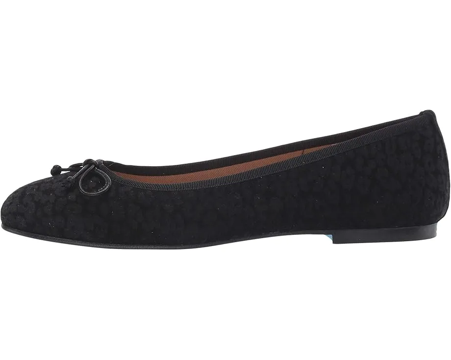 Балетки French Sole Nicky Hilton Paris с бантом и принтом под кожу рептилии