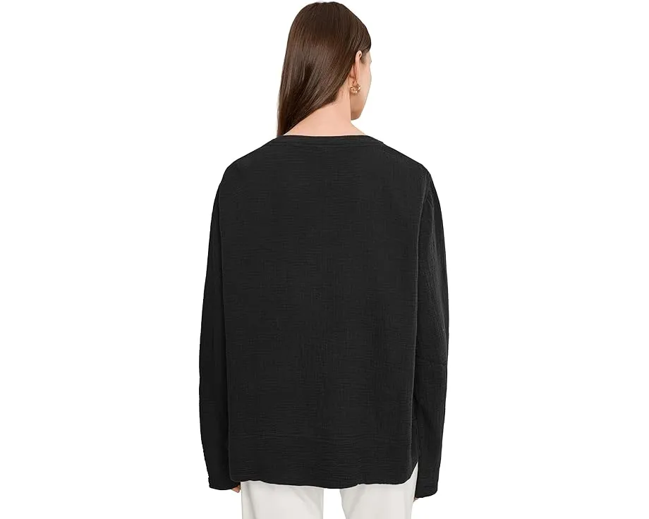 Faherty топ Dune Cotton Gauze Harbor из хлопка
