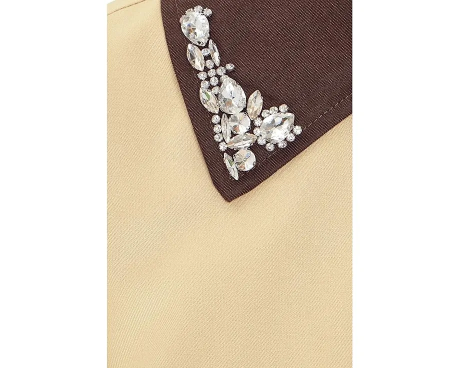 Avec Les Filles Куртка в стиле амбара с декорированным воротником