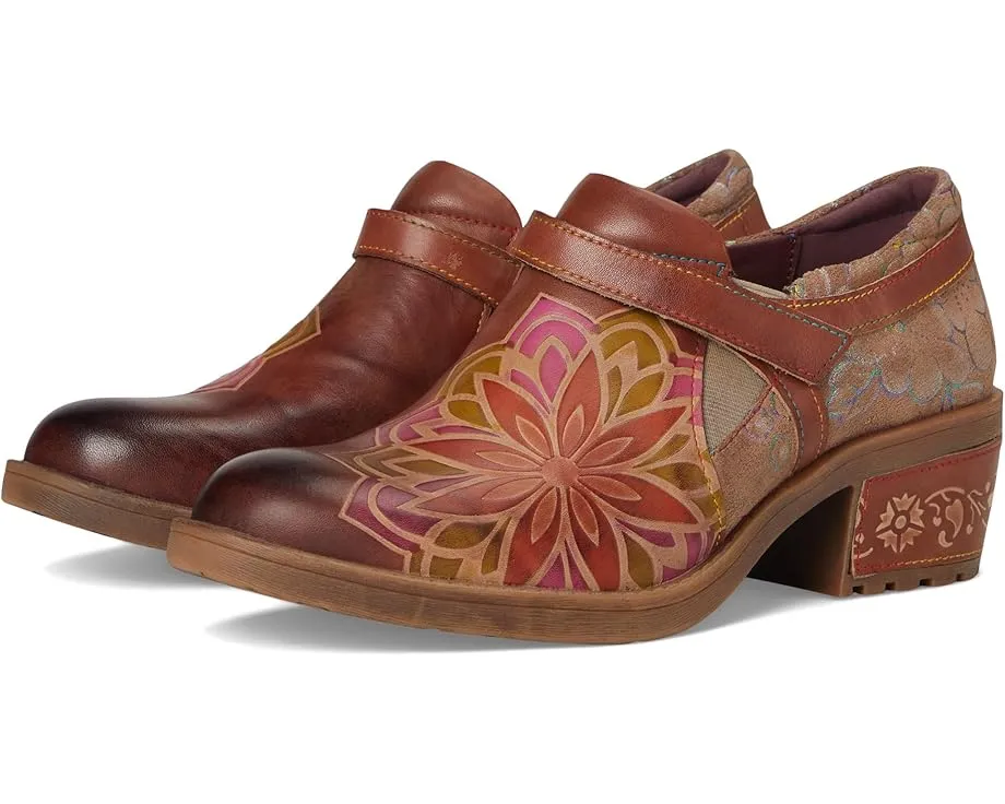 Лоферы Mastella с застежкой на липучке и каблуком 4 см