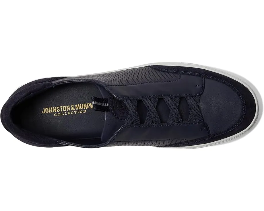 Johnston & Murphy Anson Stretch Lace To Toe слипоны с эластичными шнурками и замшей