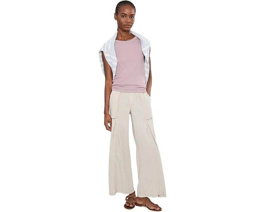 Брюки XCVI Charli Wide Leg свободного кроя с защипами
