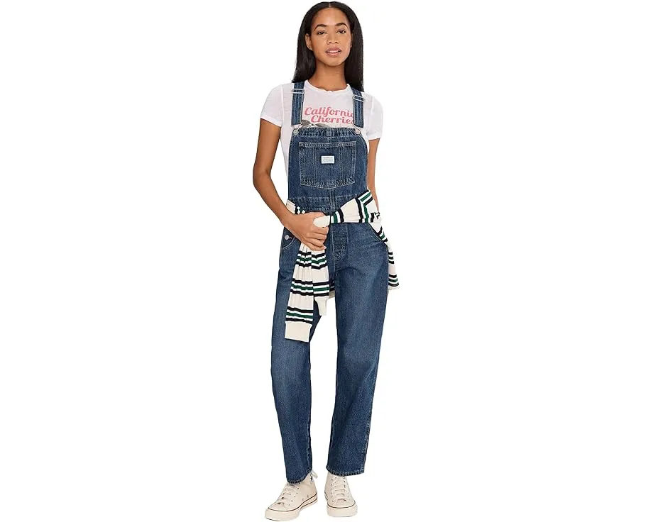 Levi's Womens Vintage Overall джинсовый комбинезон прямого кроя в светлой стирке