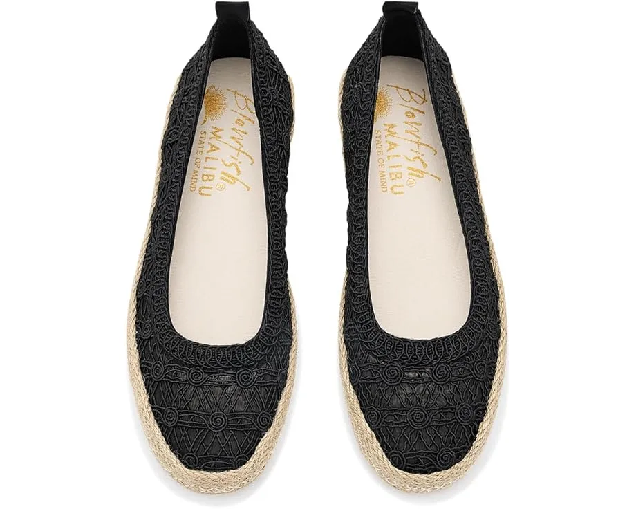 Балетки Blowfish Malibu Benita Sol с плетеной подошвой и кружевом