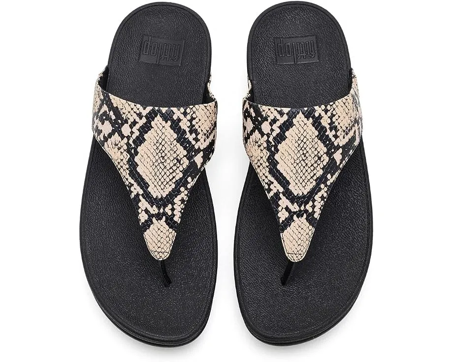 Сандалии с перемычкой Lulu Snake с змеиным принтом FitFlop