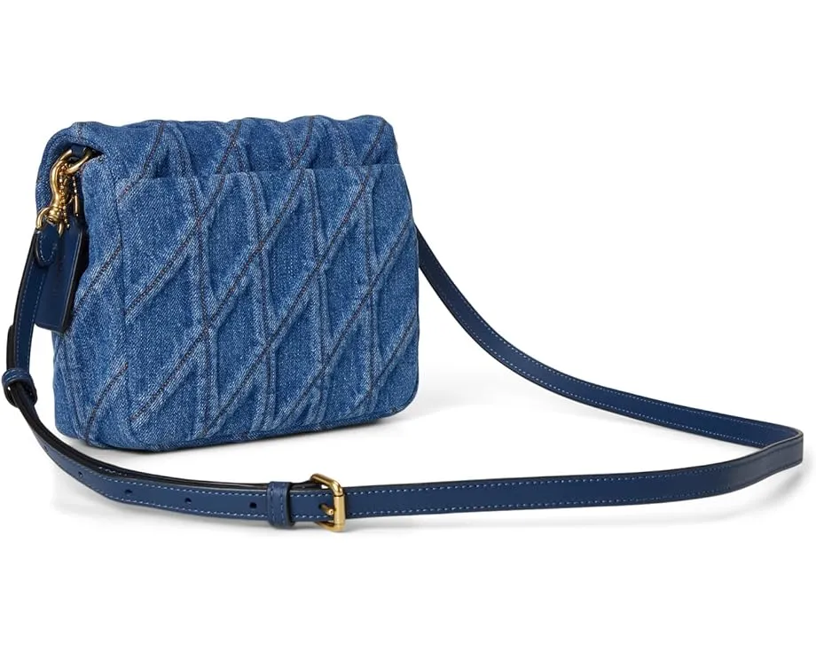 Сумка через плечо COACH Times Square Tabby с стежкой и цепным ремнем