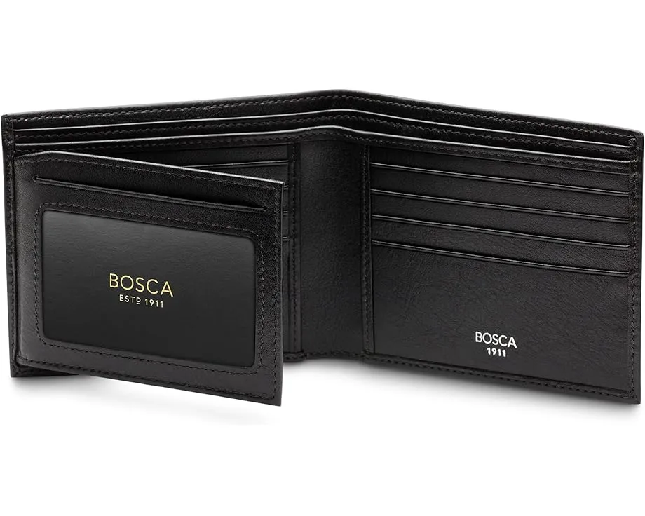 Bosca континентальный кошелек с окошком для ID из кожи Nappa Vitello