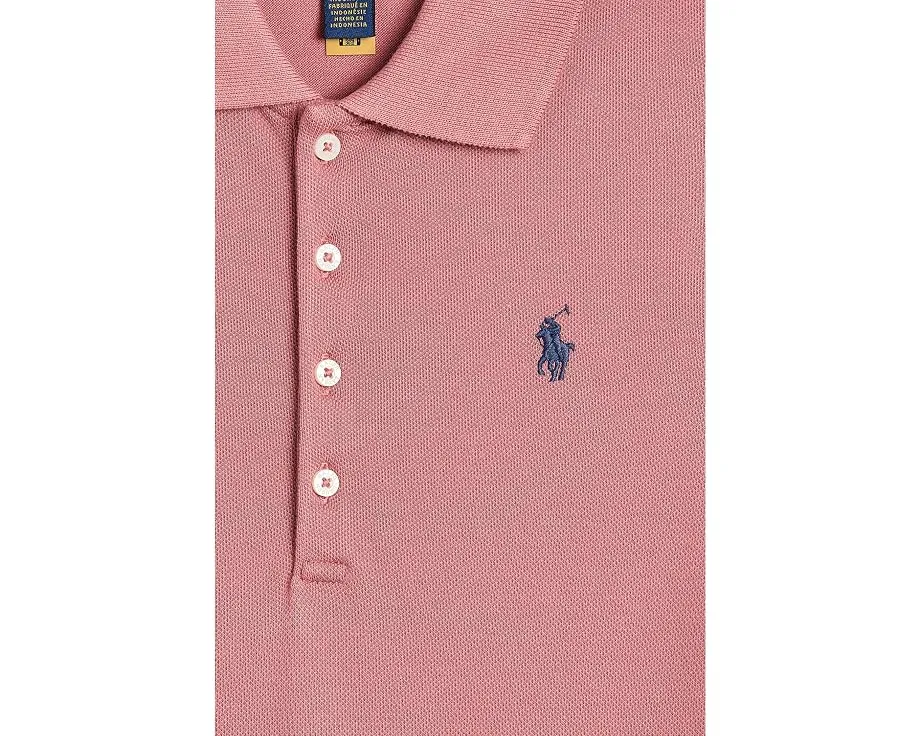 Платье Polo Ralph Lauren плиссе из сетки stretch с поло