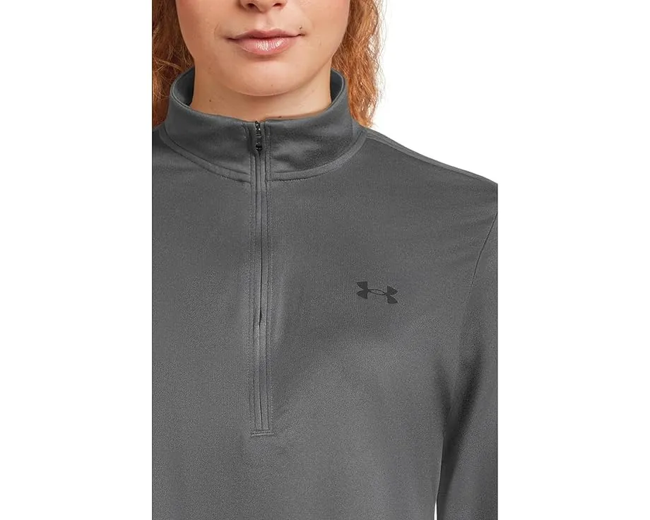 Under Armour футболка Tech 1/2 Zip Solid с воротником и длинными рукавами