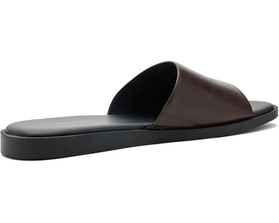 Сланцы Calvin Klein Edenn с логотипом CK и круглым открытым носком