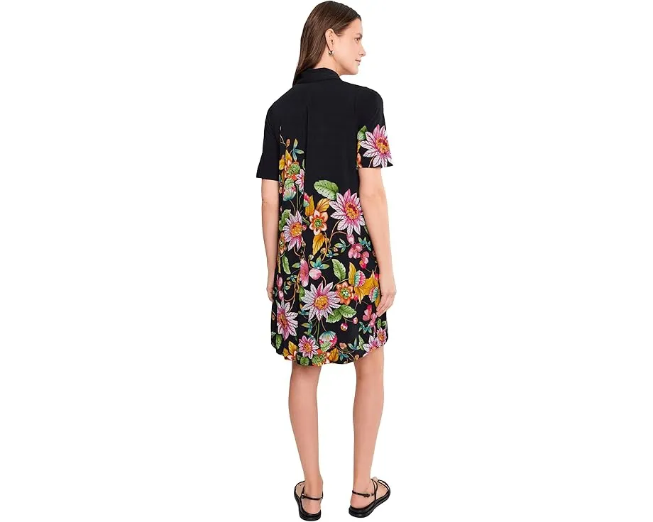 The Janie Favorite Polo Swing Dress- Orlaya Black