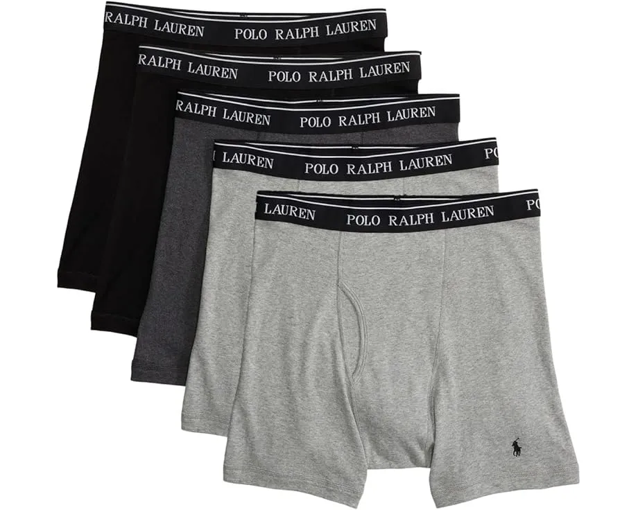 Комплект боксеров Polo Ralph Lauren Classic Fit из хлопка 5 штук