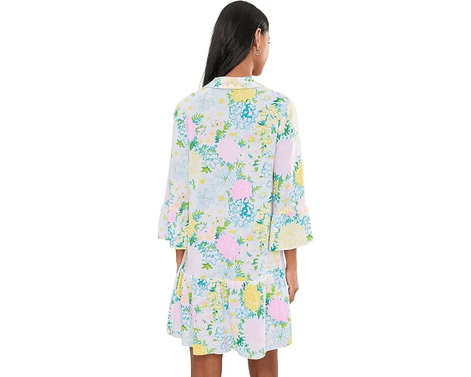 Туника Lilly Pulitzer Rayanna Tunic Dress с свободным кроем и воланами