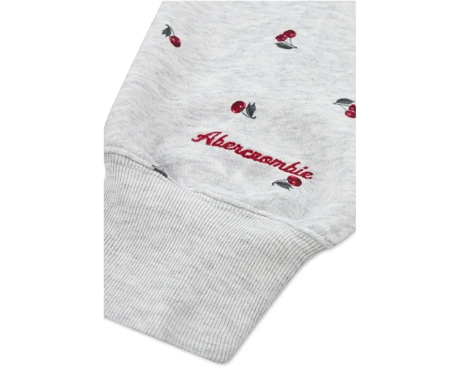 Свитшот с принтом и открытыми плечами для детей