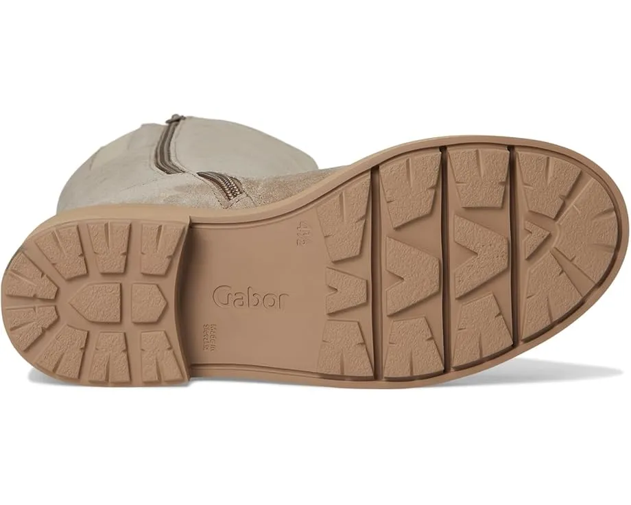 Gabor 71.788.12 высокие замшевые ботинки на устойчивом каблуке