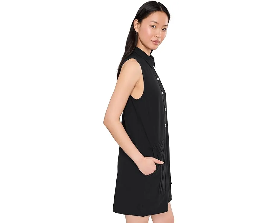 Платье Lilla P без рукавов с плиссированными карманами из легкого хлопка