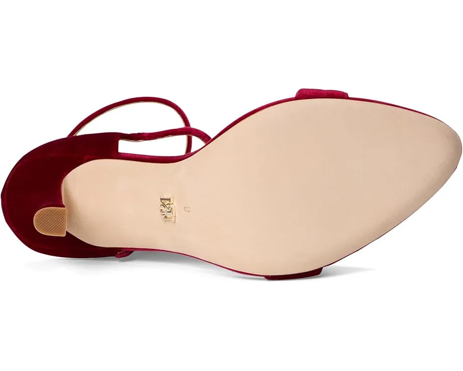 Босоножки Badgley Mischka Valencia на тонком каблуке с двойными ремешками и пряжками