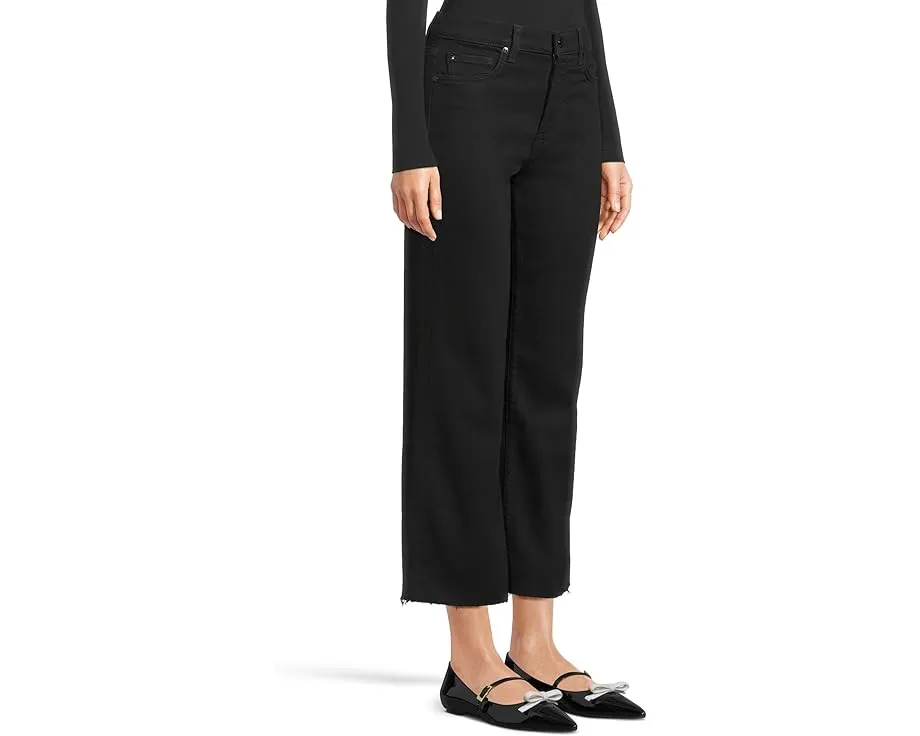 Черные укороченные джинсы 7 For All Mankind Cropped Alexa с высокой посадкой