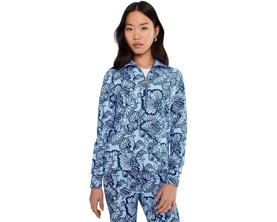 Lilly Pulitzer толстовка Eleni с защитой UPF 50+ и молнией