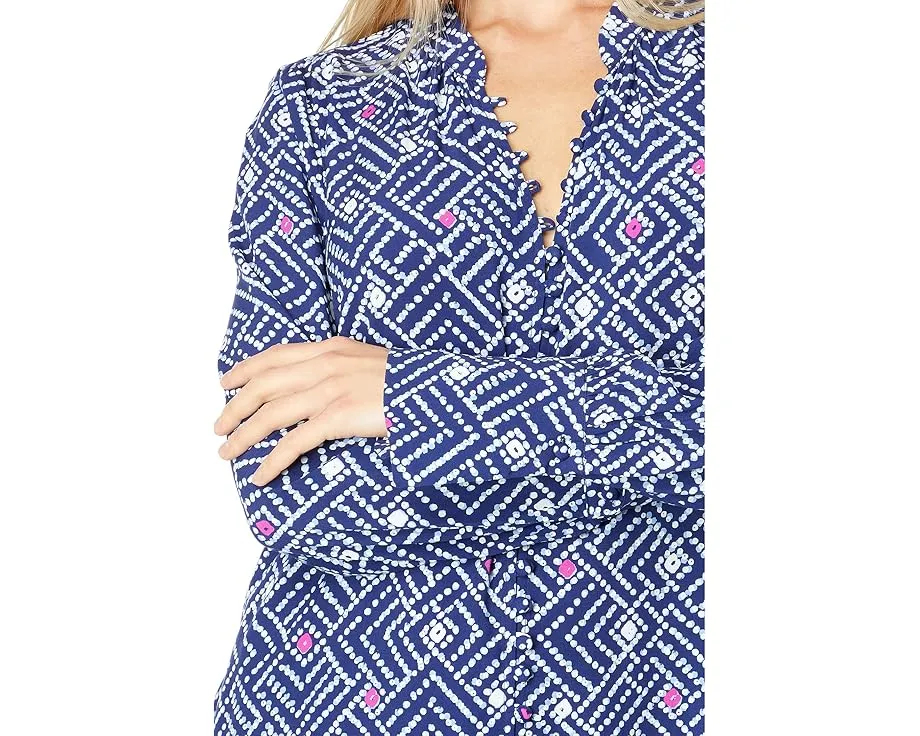 Блуза Hatley Carmen с V-образным вырезом и узором икат Fedora